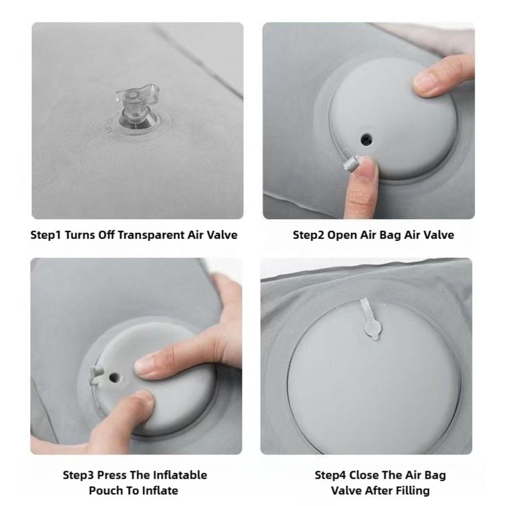 Надувное сиденье-бустер из плюшевой ткани Надувается нажатием Воздушная подушка для сиденья Домашнее использование