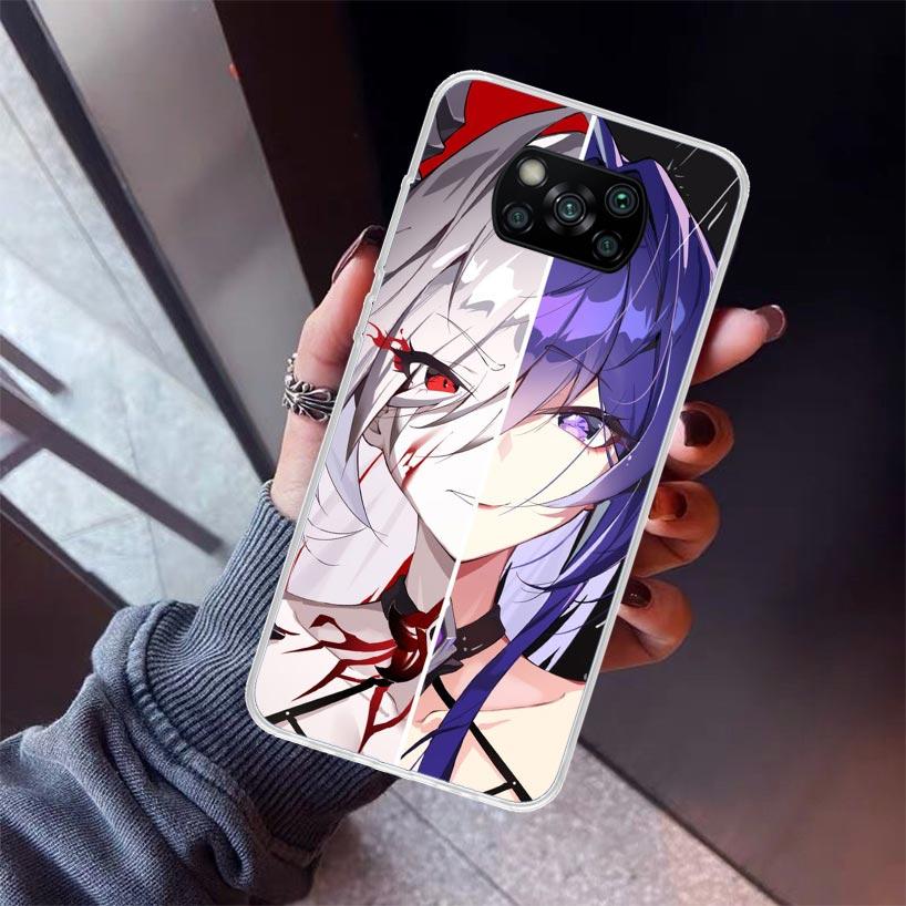 Чехол для телефона Honkai Star Rail Acheron для Xiaomi Poco X5 X6 X7 Pro F7 Ultra M7 Redmi 15C 15 13C 13 12C 12 10 10C 10A 9 9C 9T 9A Co