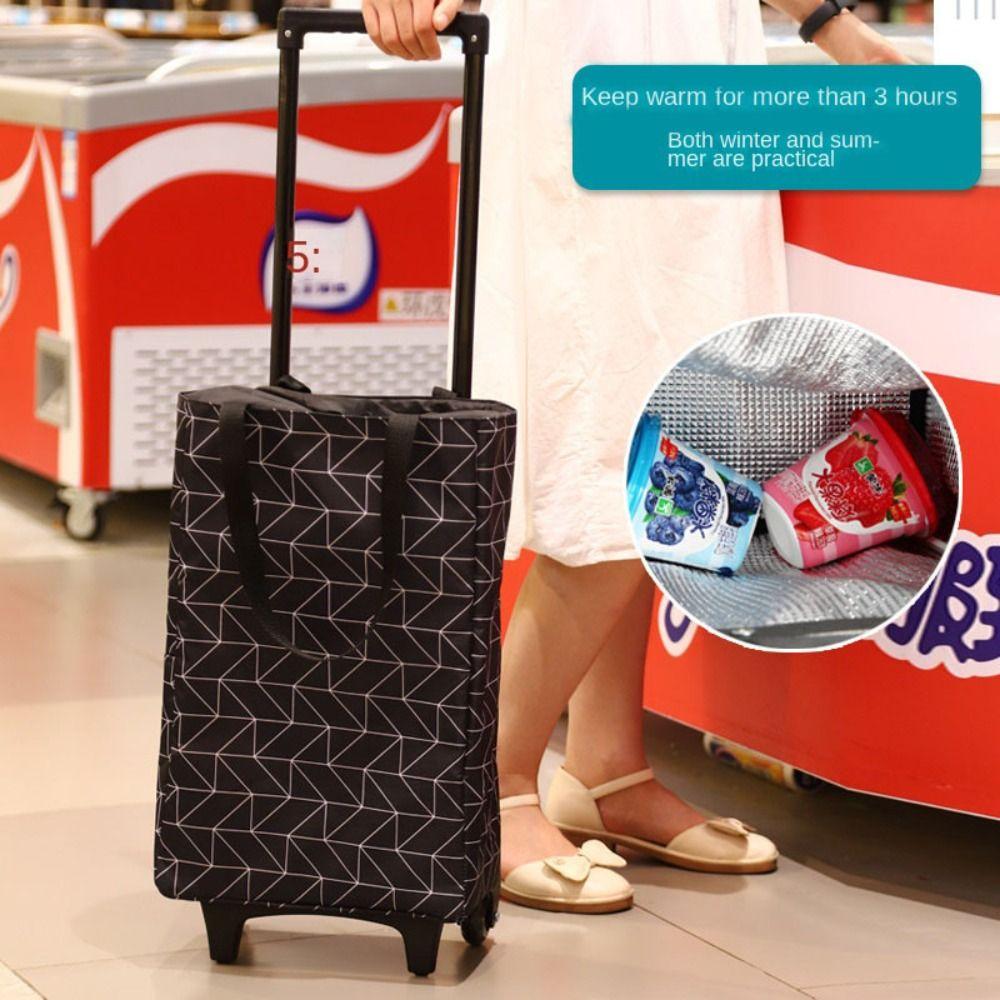 С ручными ремнями Сумка-тележка Тележка для покупок на колесах Складная сумка для покупок Складная сумка для продуктов