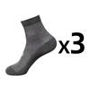 3 Pairs/Lot Plus Size EU38-47 Men's Work Business Casual  Black White Socks Thin Mesh Breathable Short Middle Tube Sock