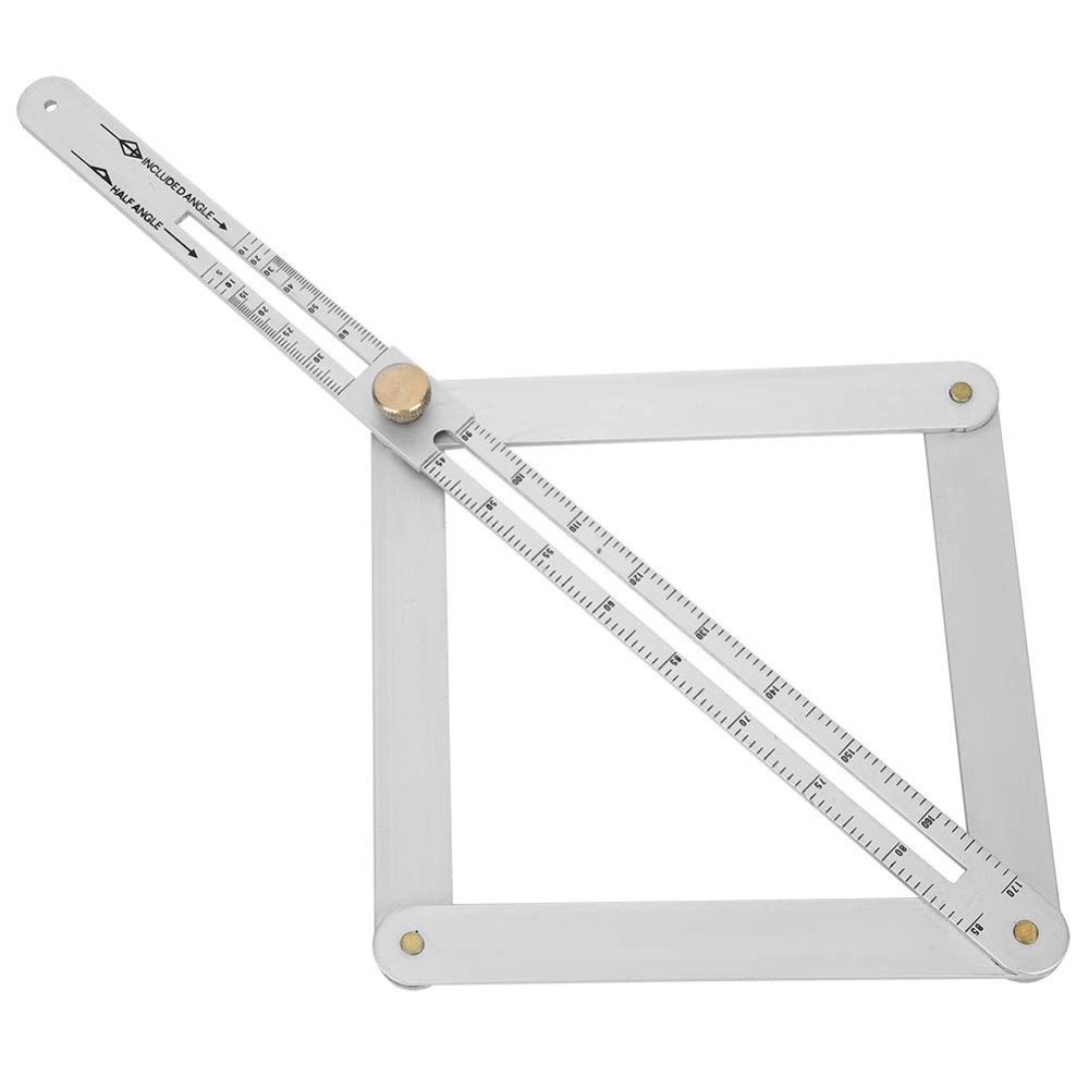 Stainless Steel Angle Measuring Ruler 0-170° Construction Protractors DIY Rule Tool