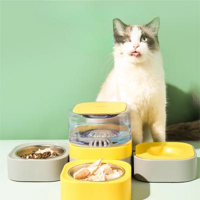 Универсальная кормушка для питьевой воды для домашних животных с двумя и тремя мисками Автоматический дозатор воды для кошек Защитная миска для корма для кошек Посуда для корма для домашних животных