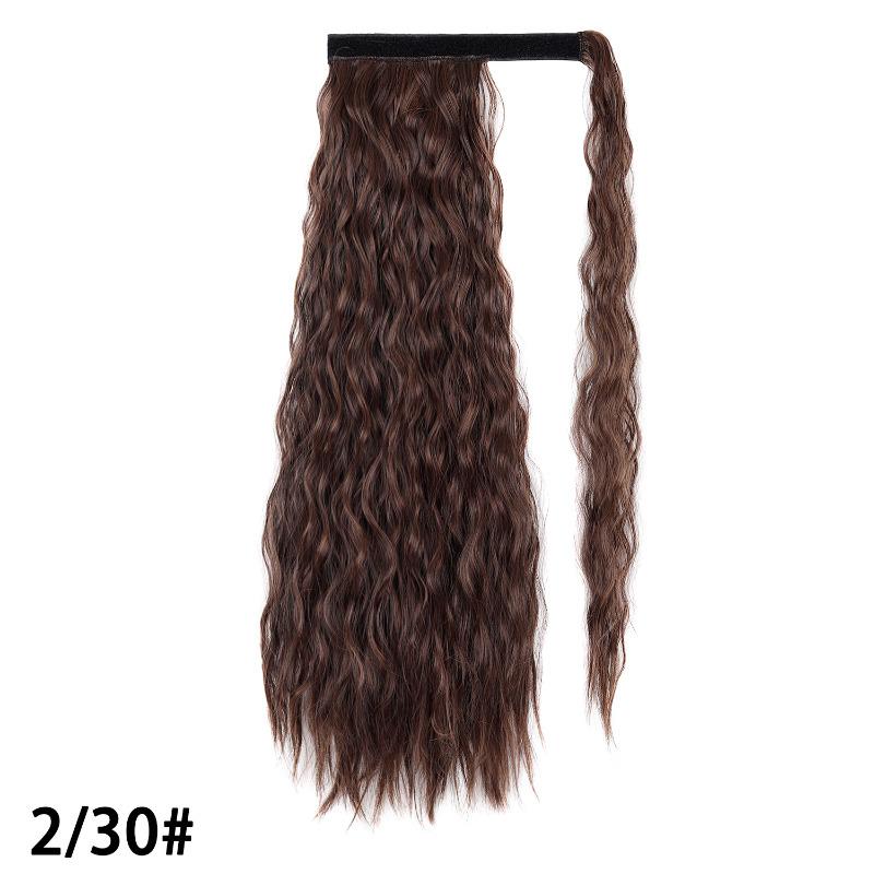 Beauty Synthetic Ponytail Fake Hair Wavy Pony Tail Hair Extension Wrap Brown Blonde Hair