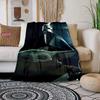 Warm and Cozy Flannel Blanket, Star Wars Grogu Din Djarin Blanket, Sofa Bedroom Office Leisure Nap Cover Blanket,Kid's Nice Gift