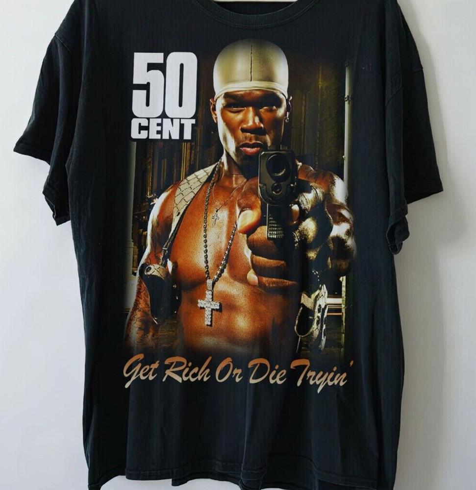 50 Cent Get Rich or Die Trying T-shirt Black Tee S-5XL Unisex T-Shirt