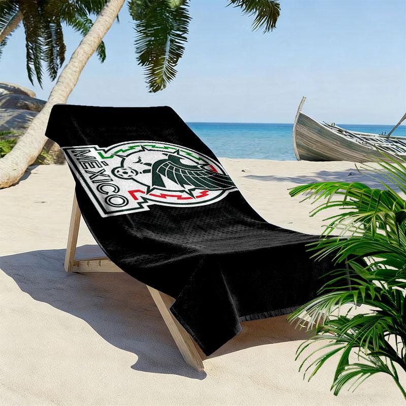 Mexico Print Beach Towel, Large Soft Quick Dry Towel for Beach Camping Swimming