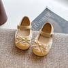 Весна 2026 Девочки Бант Принцесса Мягкая Подошва Кожаные Лоферы