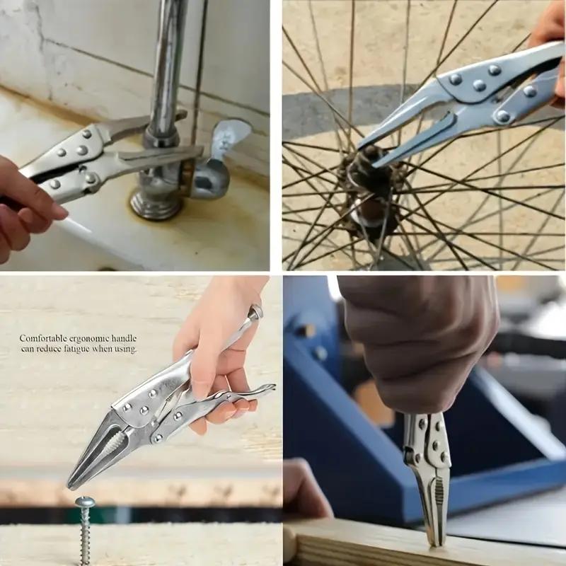 8.5 Inch Long Nose Jaw Locking Pliers Assorted Welding Pressure Plier Clamp Vise Grip Repair Mechanic Hand Tools