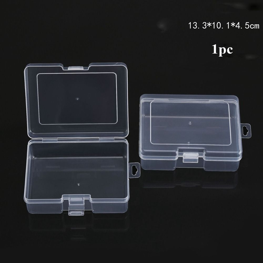 Квадратный прозрачный ящик для хранения Пластиковый кейс для мелких предметов Рыболовные инструменты Аксессуары Упаковочные коробки