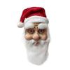 Маска Санты из натурального латекса, удобная, дышащая, дизайн, аксессуар для костюма для праздничного мероприятия и семейных посиделок
