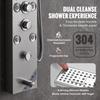 Shower Panel Tower System 6 Modes Hydroelectricity LED Stainless Steel