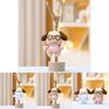 Cute Plush Toy Dog Keychain In Blue And Brown Colors For Stylish Backpack Charm