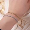 Thin Stainless Steel Bracelet Paper Clip Gold Bracelets Women Geometry Hands Jewelry Gift