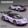 1:32 BYD Yangwang U9 U8 Литая модель из сплава Миниатюрный игрушечный автомобиль Дверь открывается Звук Свет Оттянуть назад Транспортное средство Коллекционный Орнамент Подарок