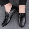 Genuine Leather Men Shoes Casual Luxury Brand Formal Mens All-match Loafers Moccasins Italian Breathable Slip On Male Boat Shoes