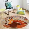 Welcome Sunflowers Round Area Rugs Collection Circular Throw Rug Floor Mat Carpet for Living Room Dining Table Bedroom Decor