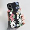 Phone Case For ZTE Blade A33s Soft Silicone Black Case Aesthetic Pattern Hidden Garden Shockproof Shell ZTE Blade A33s Casing