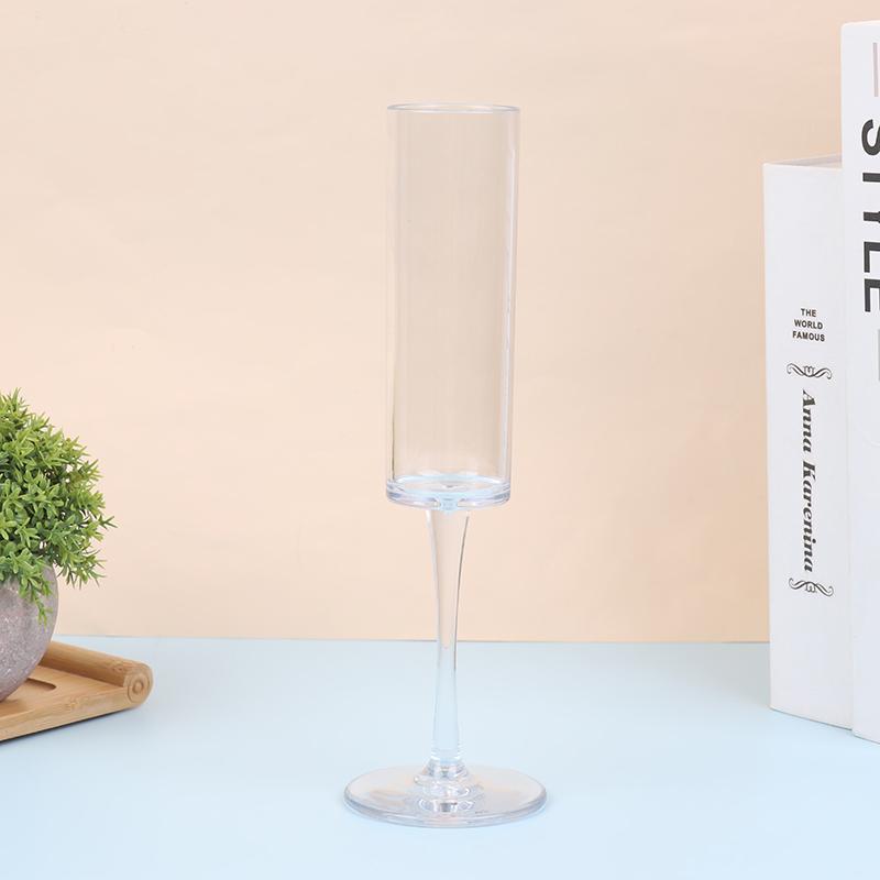 1 шт. прозрачный черный бокал для свадебной вечеринки, тостов, шампанского, пластиковых стаканов, домашнего бара, бокалов для вина