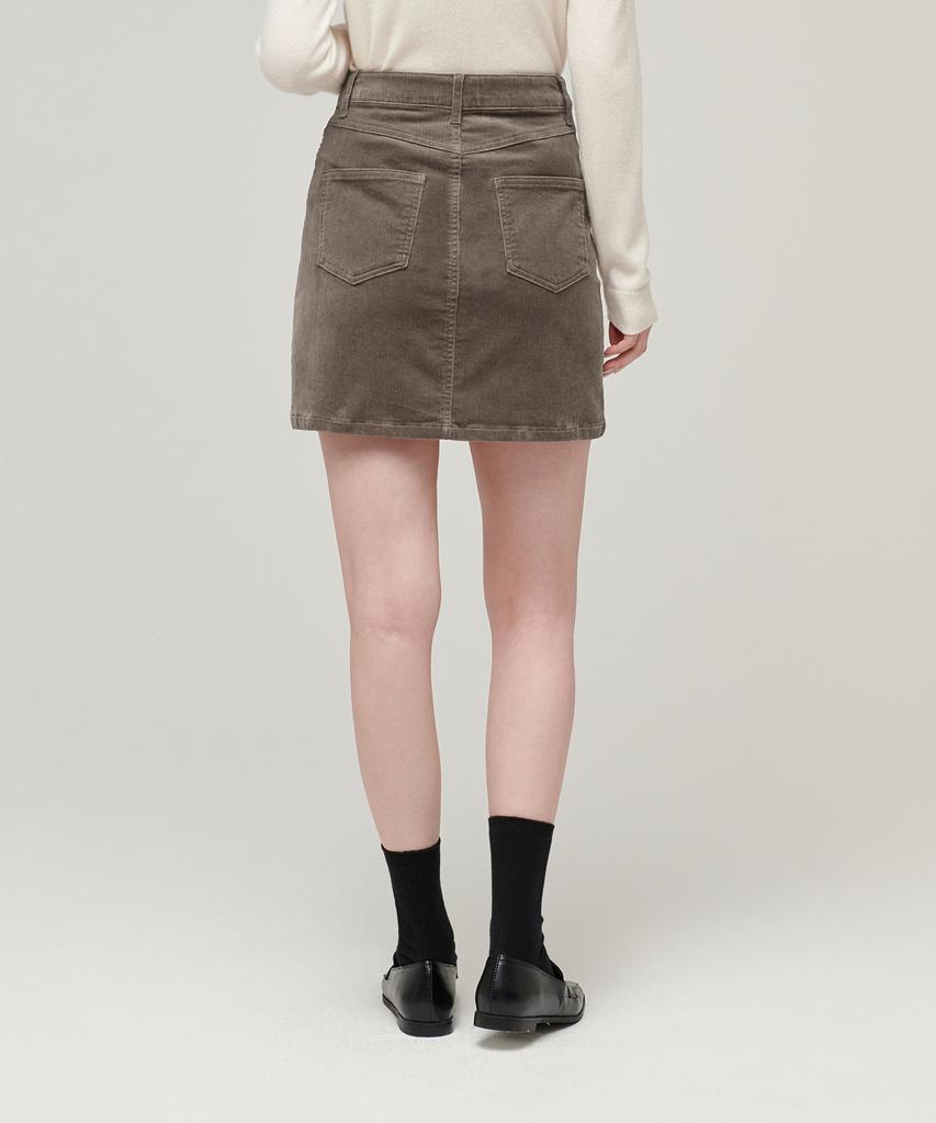 Musinsa Standard Woman Women'S Corduroy Mini Skirt [Khaki Brown]
