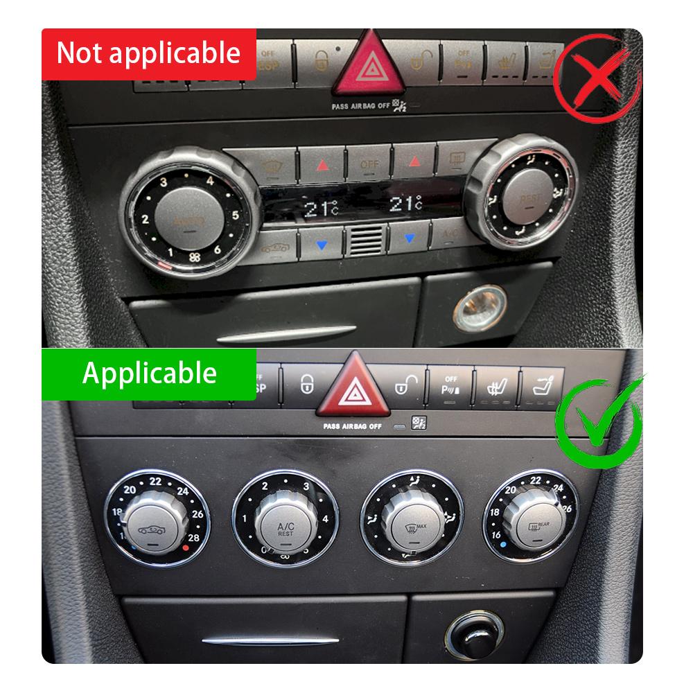 Carbon Fiber Center Console Sticker for Mercedes Benz SLK R171 2004-2010 Interior Decal