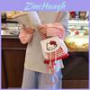 Рюкзак школьный детский Hello Kitty в красную клетку из дышащего холста для детского сада