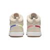 Детские кроссовки Air Jordan 1 Mid Utility PS Fleece Tan Pearl-White Dark-Driftwood DO2208-264