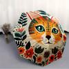 1pc Floral Cat Automatic Folding Umbrella, 8-Rib Sturdy Canopy, Portable Travel Umbrella for Outdoor Use,135