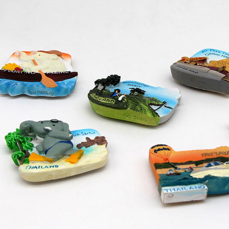 Таиланд Паттайя слон Креветки суп 3D магнитный холодильник паста сувенир Бангкок магниты на холодильник Коллекция украшения для дома