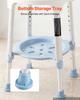 VEVOR Swivel Shower Chair 360 Degree, Height Adjustable Bath Seat for Inside Showers or Tubs