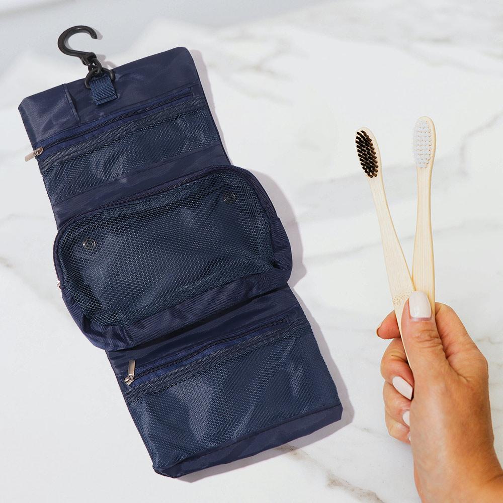 Japanese Style Toiletries Storage Bag Space Saving Men Cosmetic Bag Travel