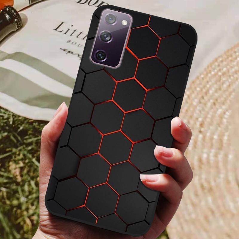 For Samsung Galaxy S20 FE S20FE Case Fashion Silicone Cover For Samsung S20 Fan Edition S20 Lite S 20 FE Phone Case Black Bumper