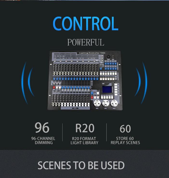 KING KONG 1024 DMX Console With Flight Case DJ Controller Suitable for Moving Head Light Par Light Series Stage Light Equipment