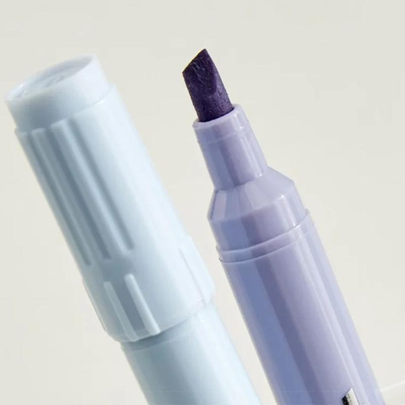 4 шт. маркер-хайлайтер с двумя наконечниками, маркер с градиентным цветом высокой ценности, студенческие маркеры, милые хайлайтеры, канцелярские принадлежности