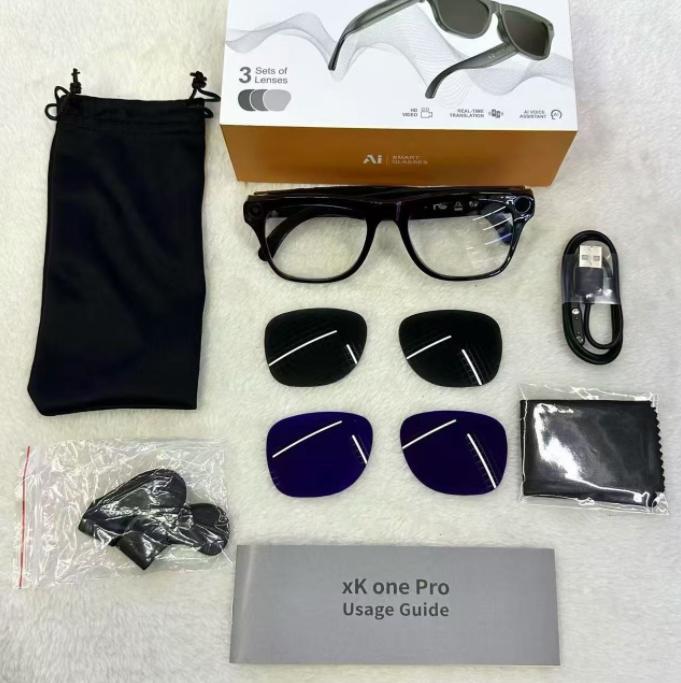 Content Light Creator XK One Pro Glasses with GPT-4 Style Caption AI