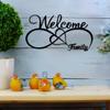 1pc Metal Welcome Sign Wall Art Decoration, Indoor Outdoor Home Hanging Decoration, Suitable For Farmhouse Exterior Porch