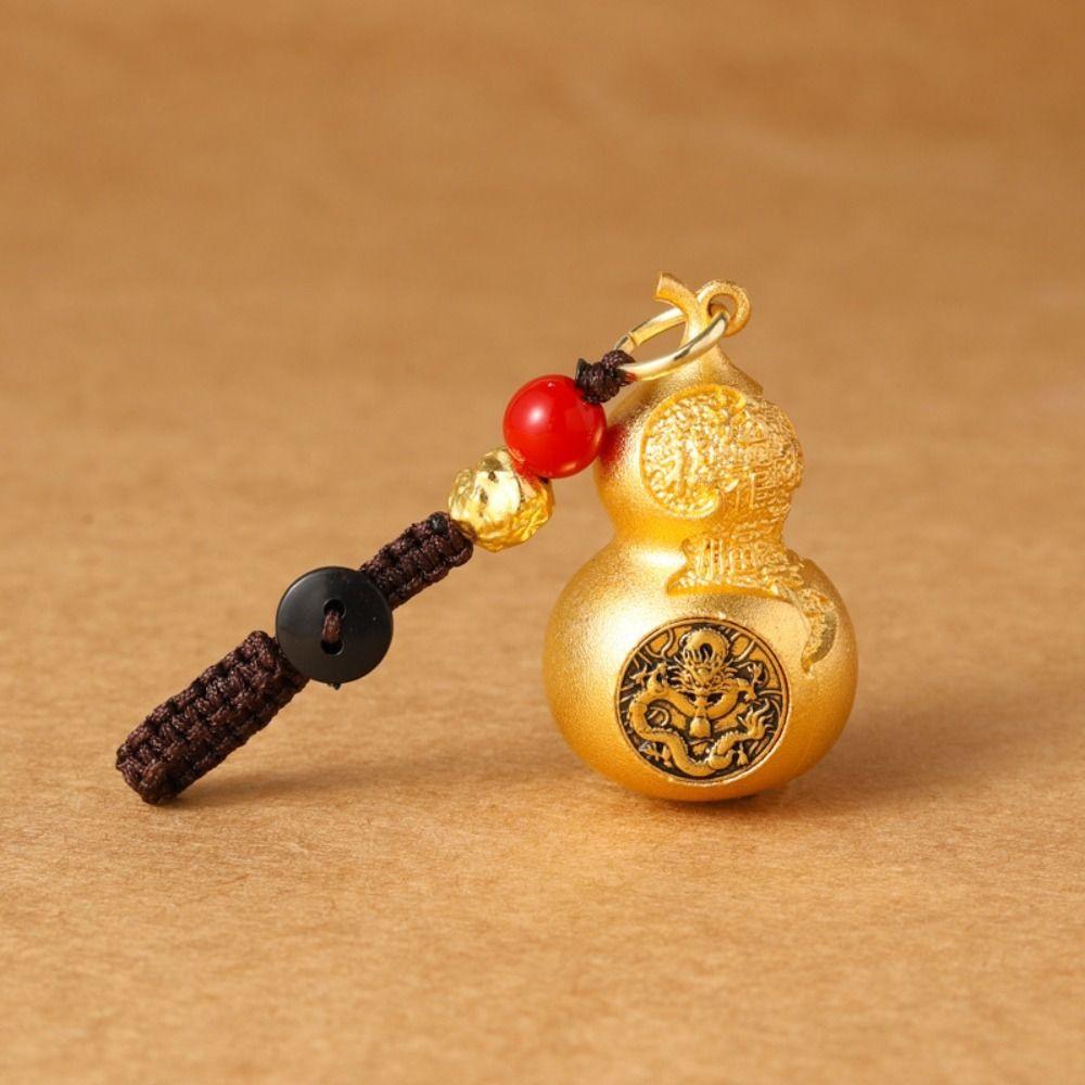 Hanging Zodiac Keychain Feng Shui Car Keychain Cute Animals Gourd Rotating Keychain Bag Pendant