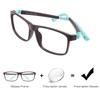 Ultralight TR90 Kids Boys Rectangular Full Rim Flexible Prescription Glasses Girls Plastic Square Children Optical Glasses