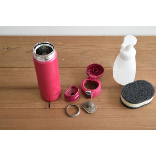 Tiger Sahara Mug, 480ml Stainless Steel Mini Water Bottle, Direct Drinking, Lightweight, Yumejuku Passion Pink, MMJ-A048-PA