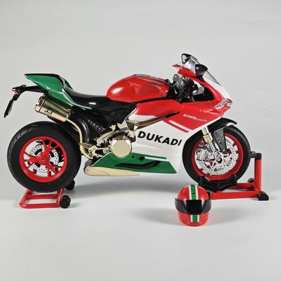 1:9 Ducati 1199 Panigale R Литой Модель Мотоцикла из Сплава Загружаемая Распыляемая Динамическая Со Звуком Светом Коллекционный Орнамент Подарок для Мальчиков