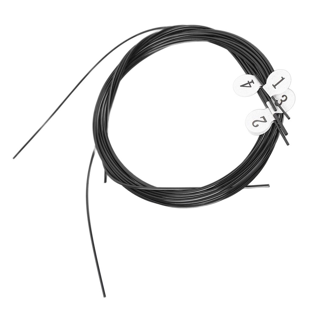 Струны для укулеле, черные нейлоновые, теплый насыщенный звук, универсальные сменные струны для укулеле