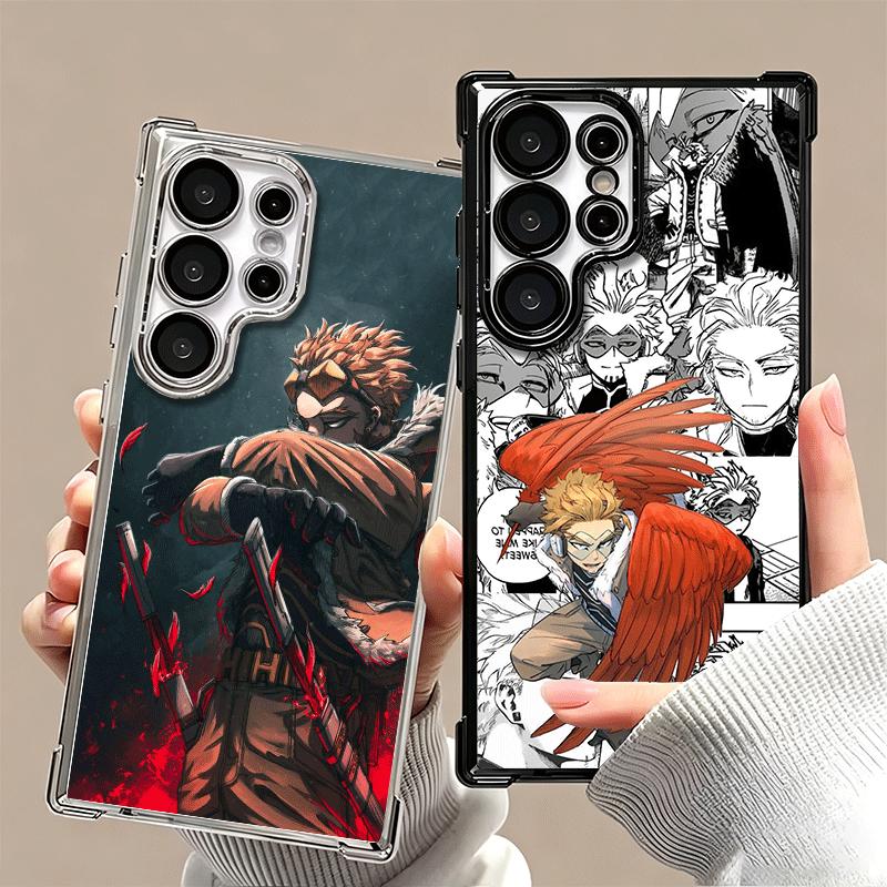 MHA Моя геройская академия Ястреб Мягкий чехол для телефона для Samsung Galaxy S26 Ultra S25 Edge S24 FE S23 Plus S22 S21 + S20 Покрытие Защита от падения Fundas