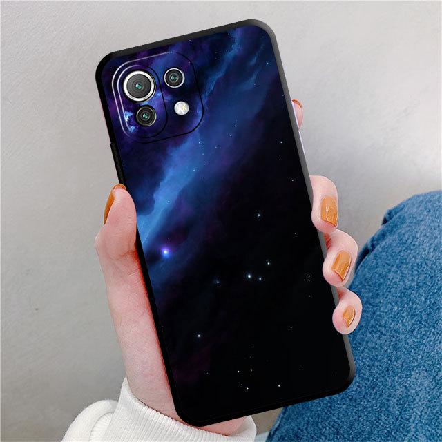 Чехол для телефона Sky Full Moon для Samsung Galaxy A72 S22 Note 20 Ultra 10 Plus 8 9 A32 A22 S20 S21 S22 5g A71, черные матовые чехлы