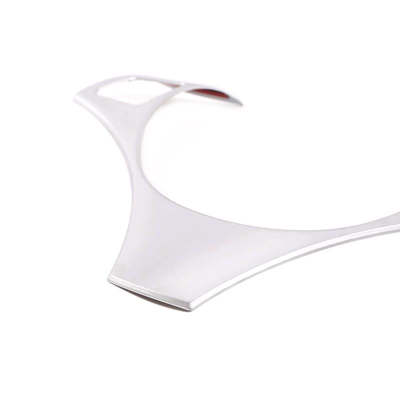 Углеродное волокно с узором/серебристый автомобильный Стайлинг, панель переключателя рулевого колеса, накладка для BMW 1 3 серии E90 E82 E87 X1