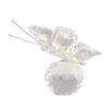 Faux Crystal Butterfly Ornament Desktop Sparkling Butterfly On Ball Collectible Prismatic Butterfly Figurine for Desk Bookcase Shelf