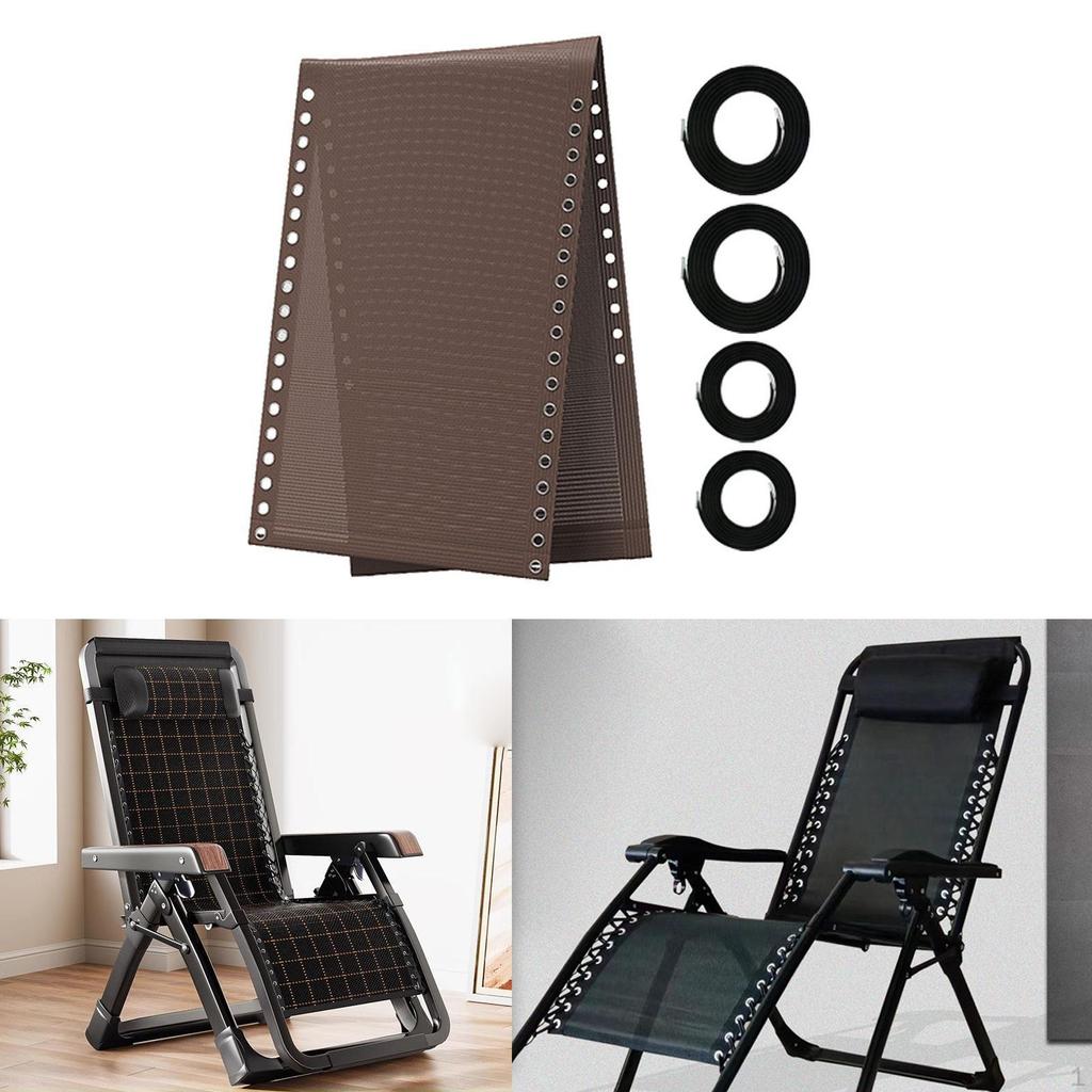 Запасные части для кресла-реклайнера, уличные складные сетчатые части с 4 эластичными шнурами для шезлонга