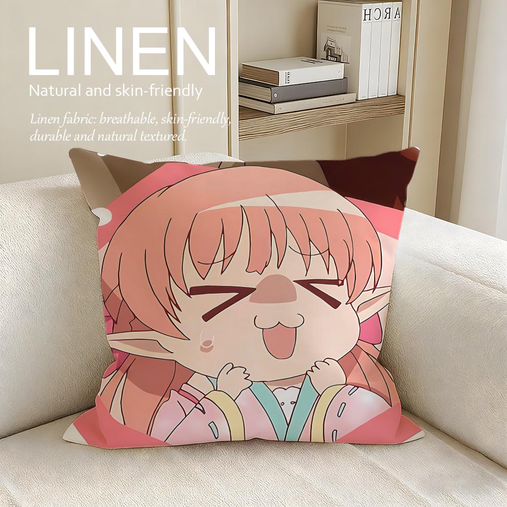 Wotakoi Love Is Hard for Otaku Cushion Cover Pillowcase Set Pcs x x Breathable Washable Sofa Cushion Cover