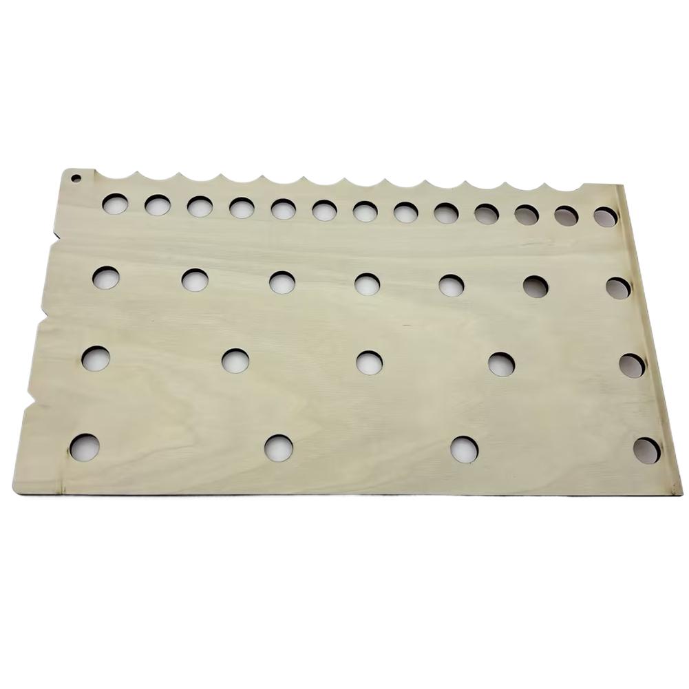 Линейка для посадки семян с отверстиями Портативная садовая линейка с ямкорезом Durable H