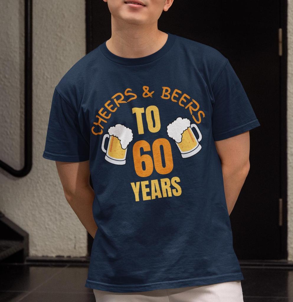 Cheers and Beers to 60 years fun birthday t-shirt