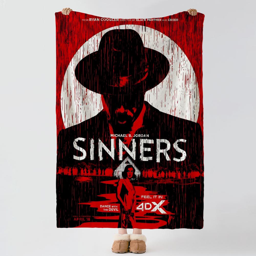 Плед из фланели S-Sinners-S с толстым комфортом, для многоцелевого использования в помещении и на улице, для ежедневного сна