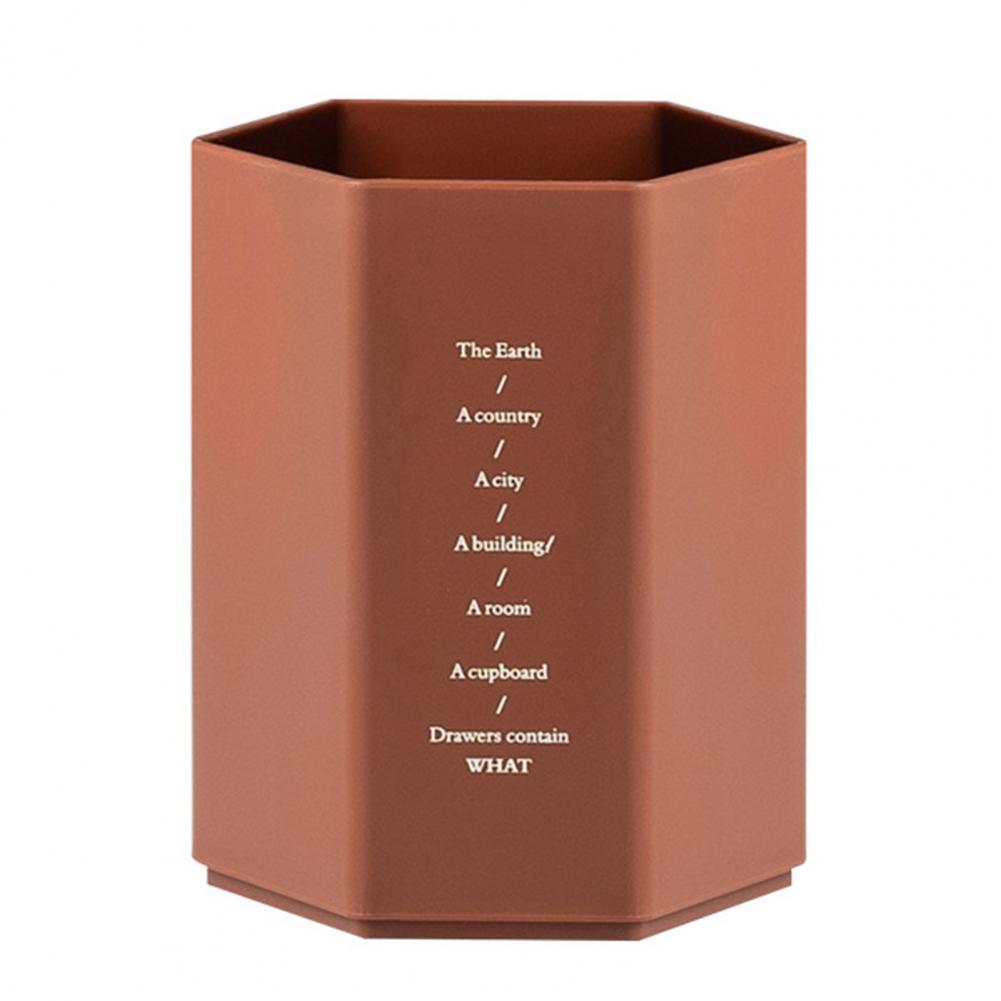 Держатель для ручек, органайзер для канцелярских принадлежностей, креативный большой вместительный органайзер для канцелярских принадлежностей, шестиугольный дизайн, ящик для хранения карандашей, настольный органайзер